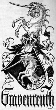 Skizze Schildfigur der Herren von Gravenreuth
